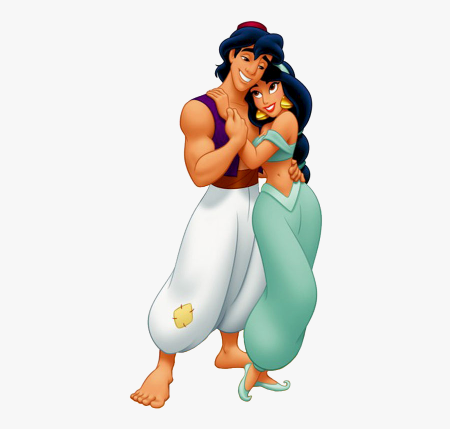 Jasmine And Aladdin Cartoon, Transparent Clipart