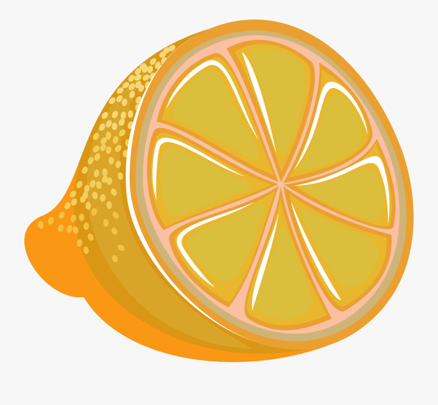 Vector Painted Lemon Png Download - Circle, Transparent Clipart