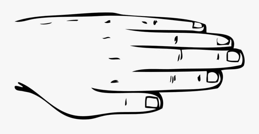 Body Back Clipart - Outline Back Of Hand, Transparent Clipart