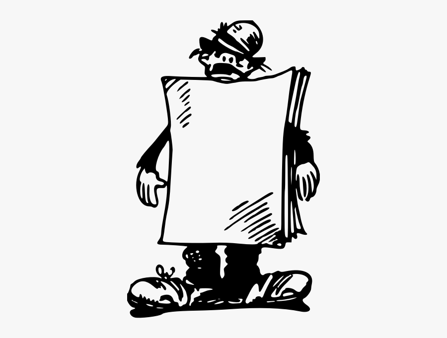 Man Sandwiched - Illustration, Transparent Clipart