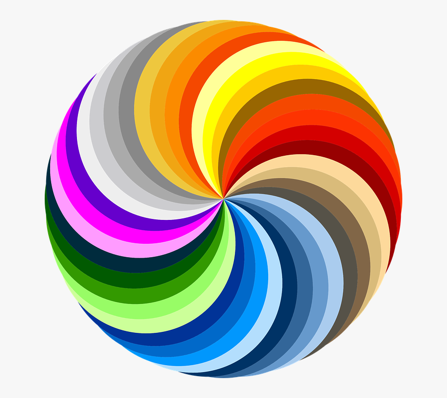 Color Pinwheel, Transparent Clipart