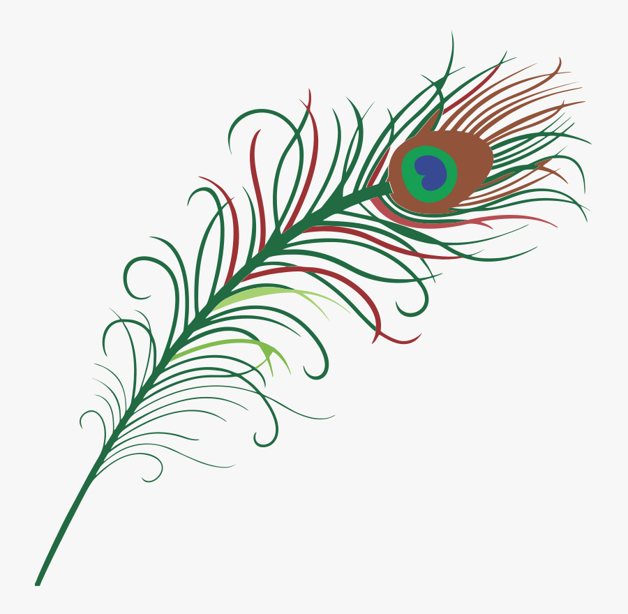 Peacock Feather Png Black And White, Transparent Clipart