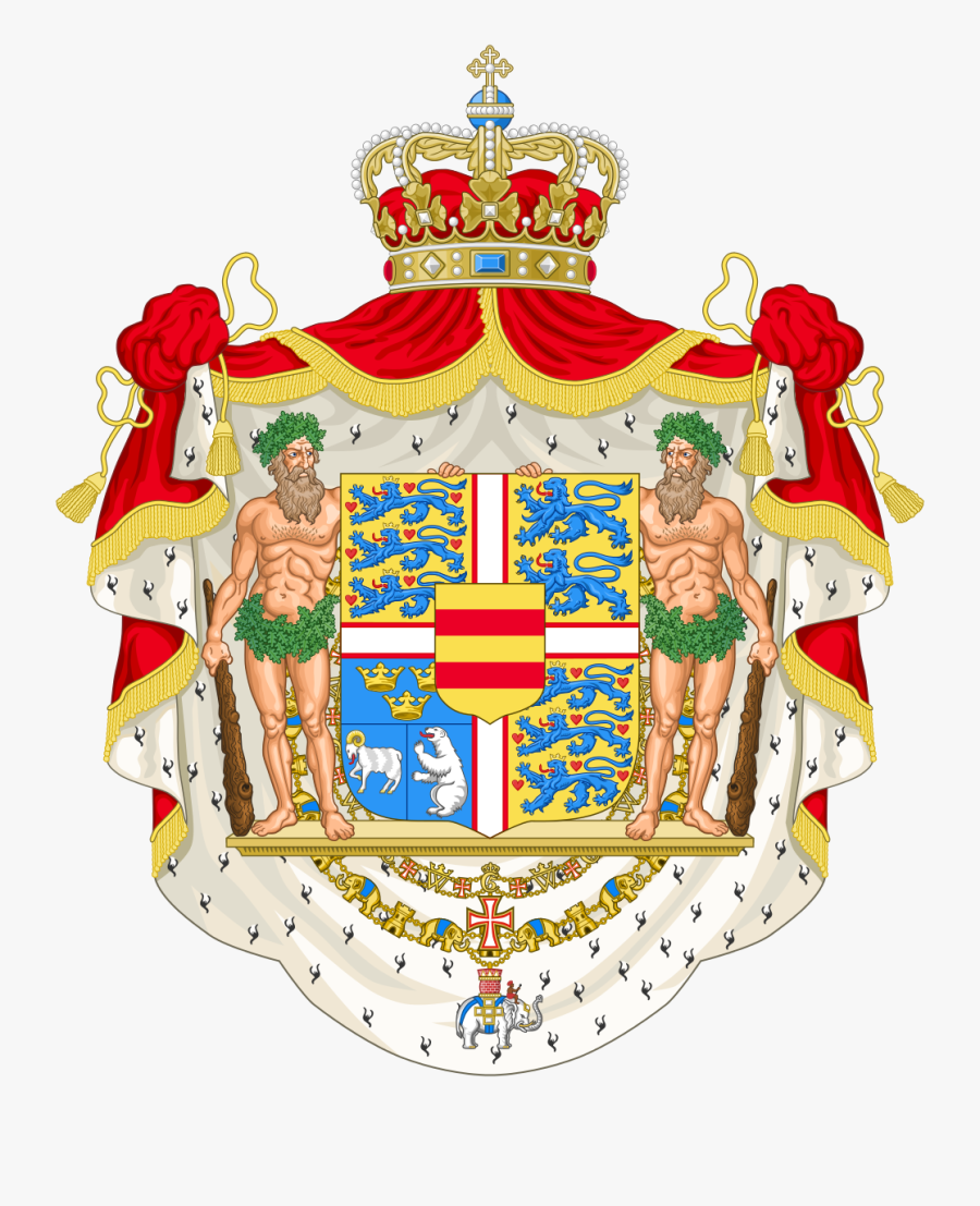 Royal Coat Of Arms Of Denmark - Denmark Coat Of Arms, Transparent Clipart