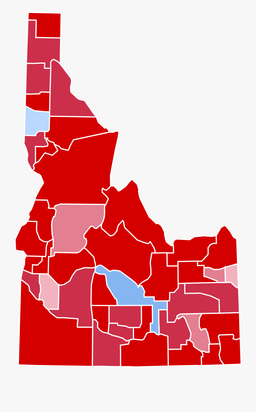 United States Presidential Election - Idaho 2016 Election Map , Free ...