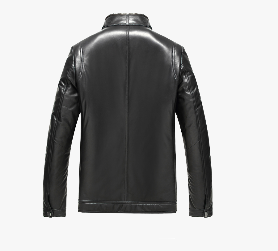 Fur Lined Leather Jacket Png Transparent Image - Quicksilver Mens Black Jacket, Transparent Clipart
