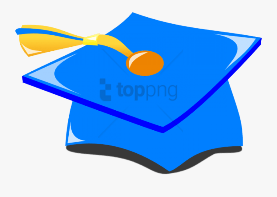 Free Png Gold Graduation Cap Png Png Image With Transparent - Transparent Background Graduation Hat Png Blue, Transparent Clipart