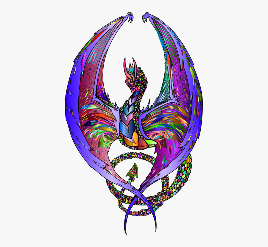Art,purple,dragon - Wyvern Art Chromatic, Transparent Clipart