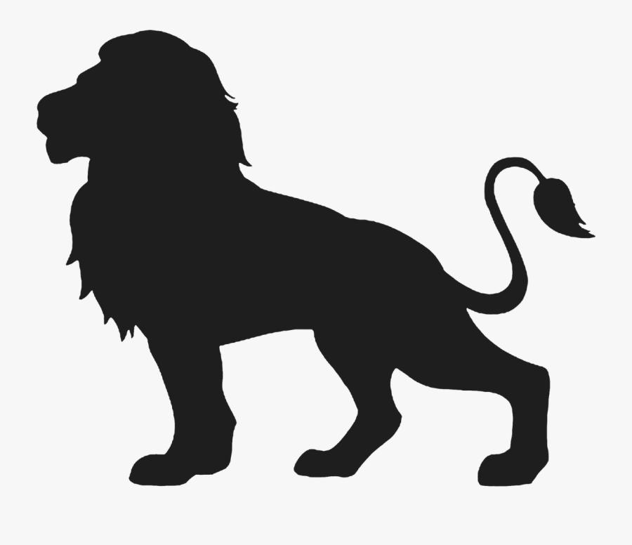 Lion Feline Cut Out - Lion Silhouette, Transparent Clipart