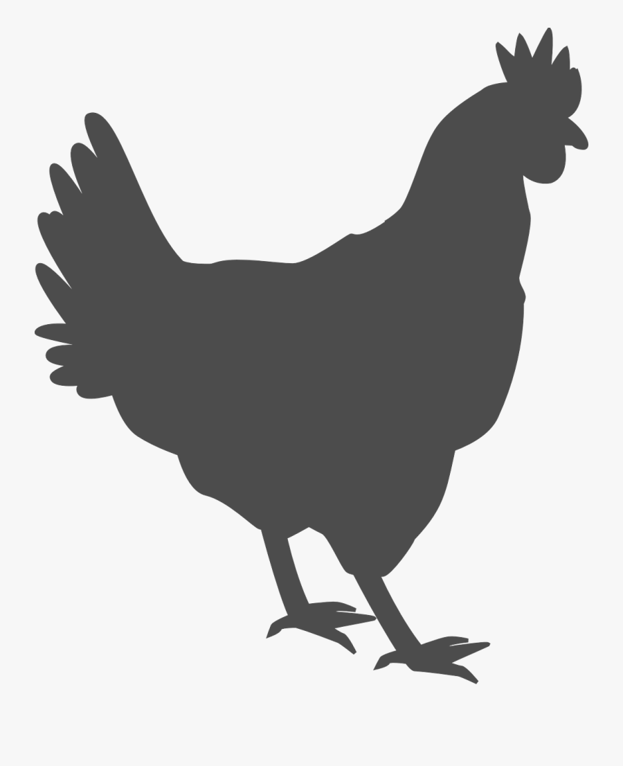 Tax Free Chicken Plate Sale Clipart , Png Download - Black Chicken Outline, Transparent Clipart
