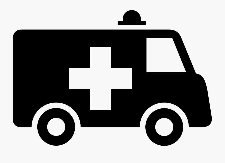 The Noun Project - Black And White Ambulance Clipart, Transparent Clipart