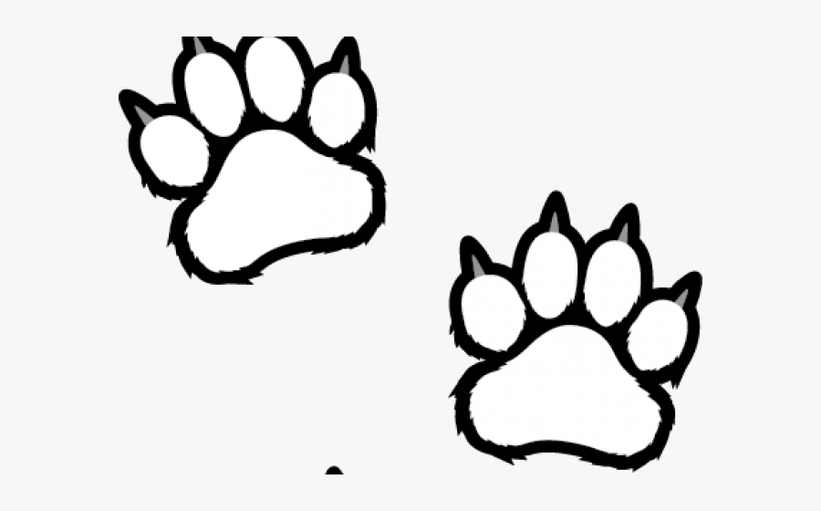 White Tiger Clipart Tiger Paw - Tiger Paw Print Clipart, Transparent Clipart