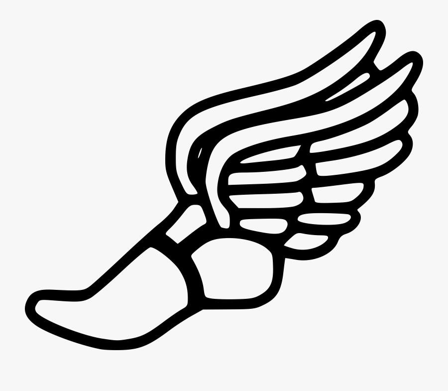 Hermes Shoes Clipart - Track And Field Winged Foot, Transparent Clipart