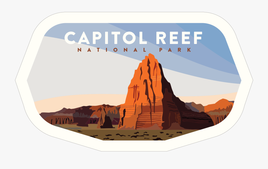 Clean Np Badge - National Park Badges Capitol Reef Sticker Pack, Transparent Clipart