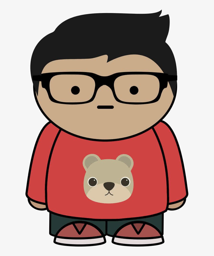 Boy With Glasses - Boy Cartoon Characters With Glasses, Transparent Clipart