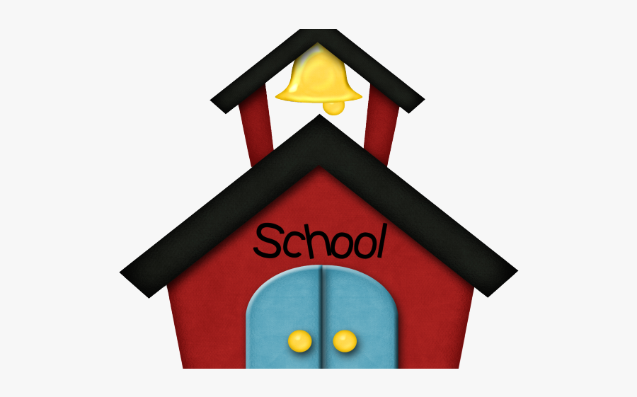 Cute Schoolhouse Clipart - School Slogan In English, Transparent Clipart