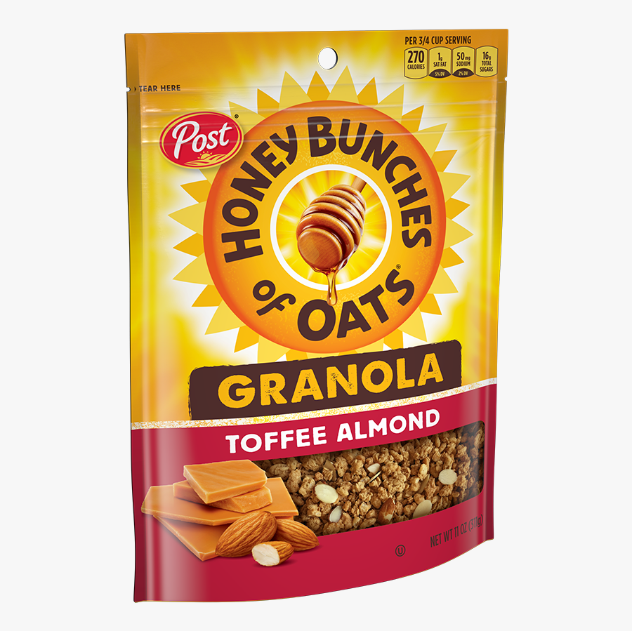 Hbo Granola Toffee Almond Product Bag - Post Foods, Transparent Clipart