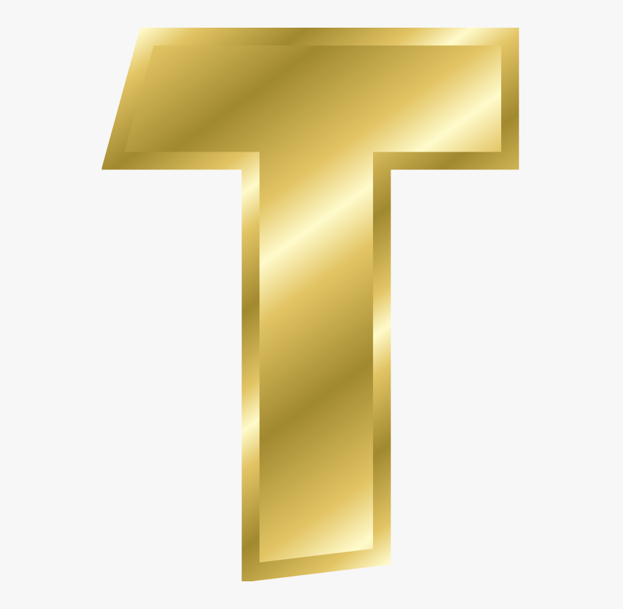 Free Effect Letters Alphabet Gold - Gold Alphabet Letters, Transparent Clipart