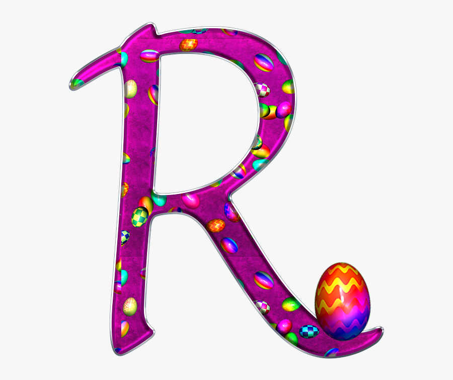 Easter Letters Alphabet, Transparent Clipart