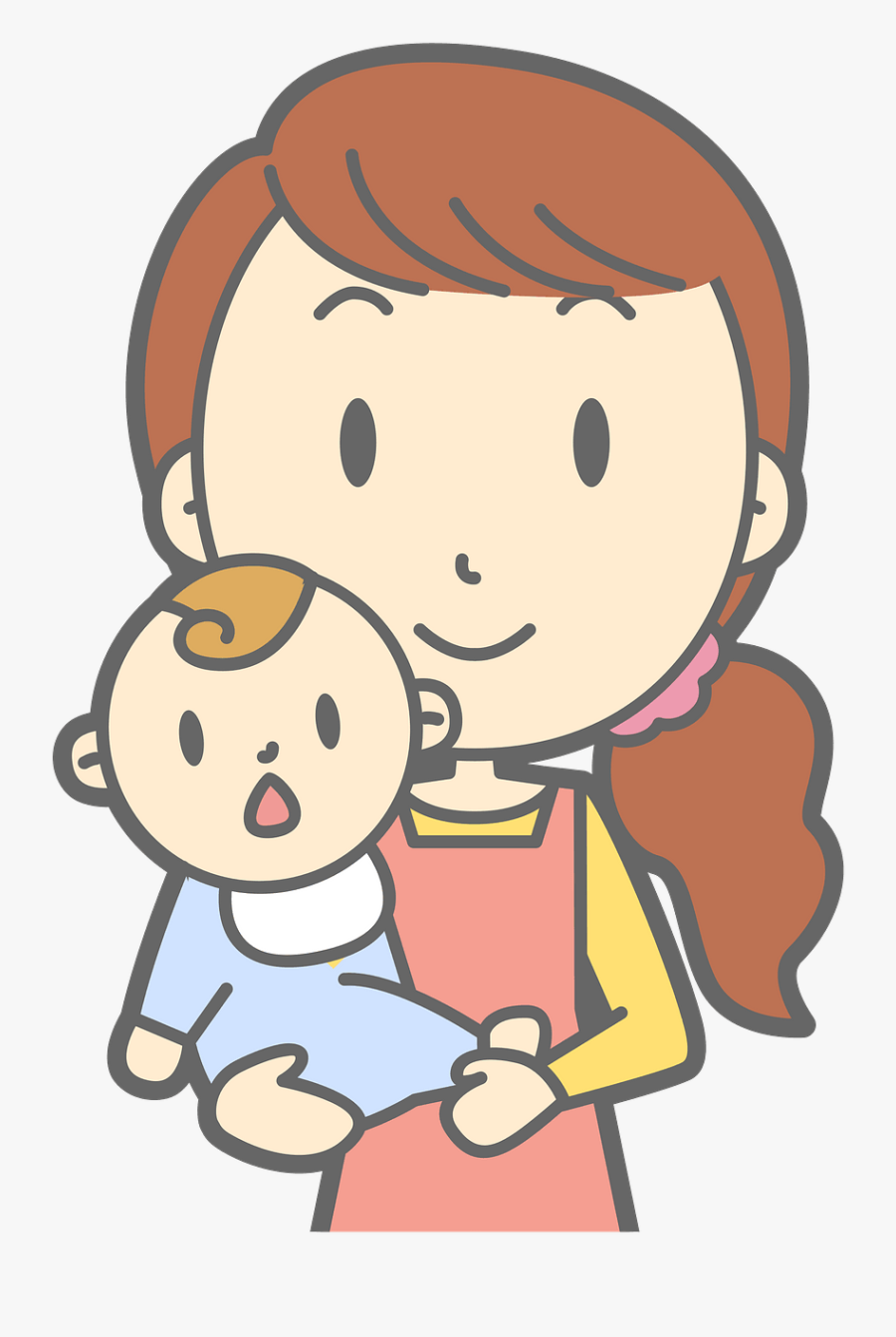 Mom And Baby Clipart, Transparent Clipart