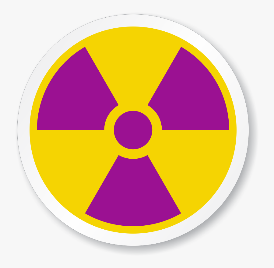 Radiation Symbol Red, Transparent Clipart