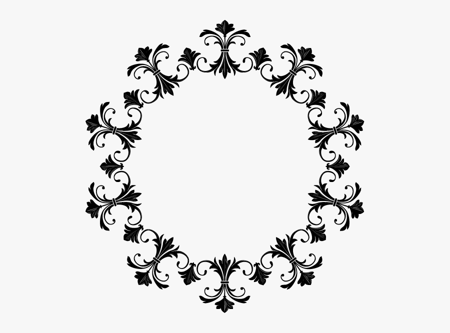 Graphic Frames Picture Frame Clip Art - Floral Round Vector Png, Transparent Clipart