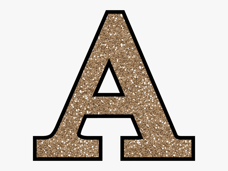 Letter A - Glitter Letter A Transparent, Transparent Clipart