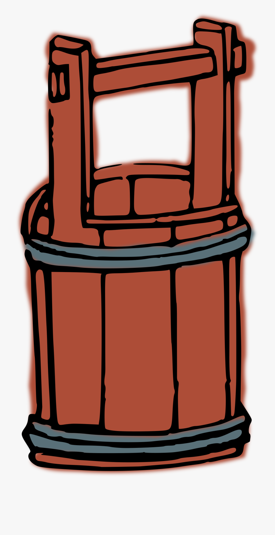 Tub Clipart Wooden Bucket - دلو بئر كرتون, Transparent Clipart