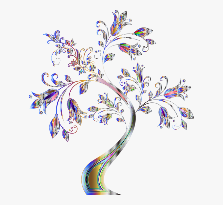 Botany,plant,flower - Frame Color Tree Design, Transparent Clipart