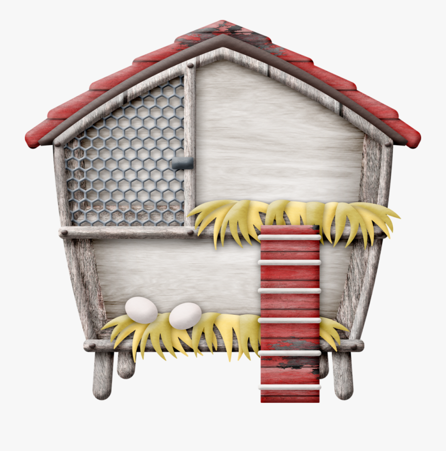 Clipart Barn Ranch House - Chicken Coop Clip Art, Transparent Clipart