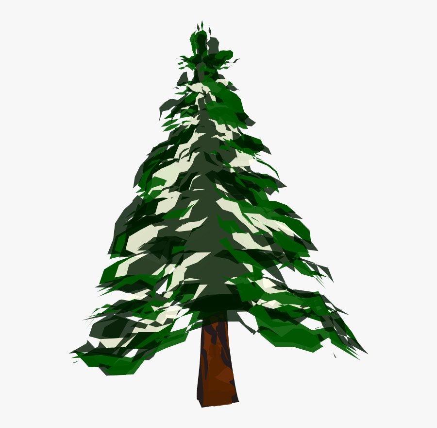Winter Pine Trees Clipart - Pine Tree Clipart, Transparent Clipart
