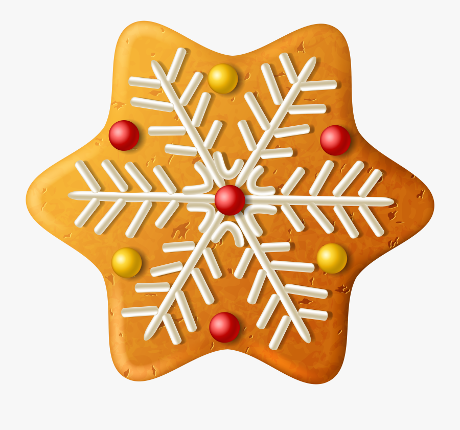 Christmas Cookie Snowflake Png Clipart Image - Christmas Cookie Clipart, Transparent Clipart