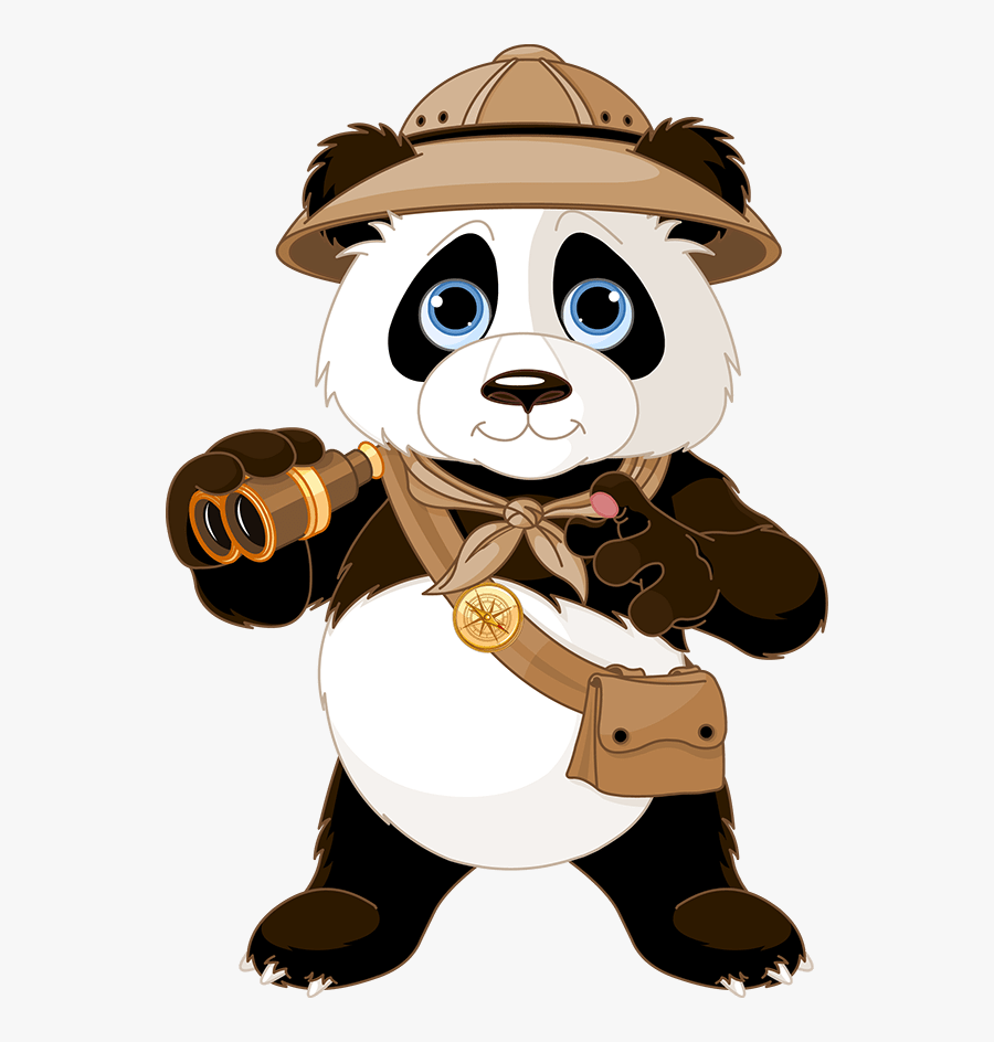 The Bamboo Scout - Panda Png Cartoon, Transparent Clipart