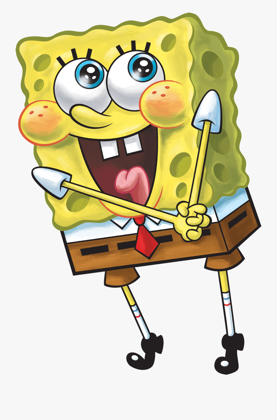 Spongebob In Love - Sponge Bob Square Pants, Transparent Clipart