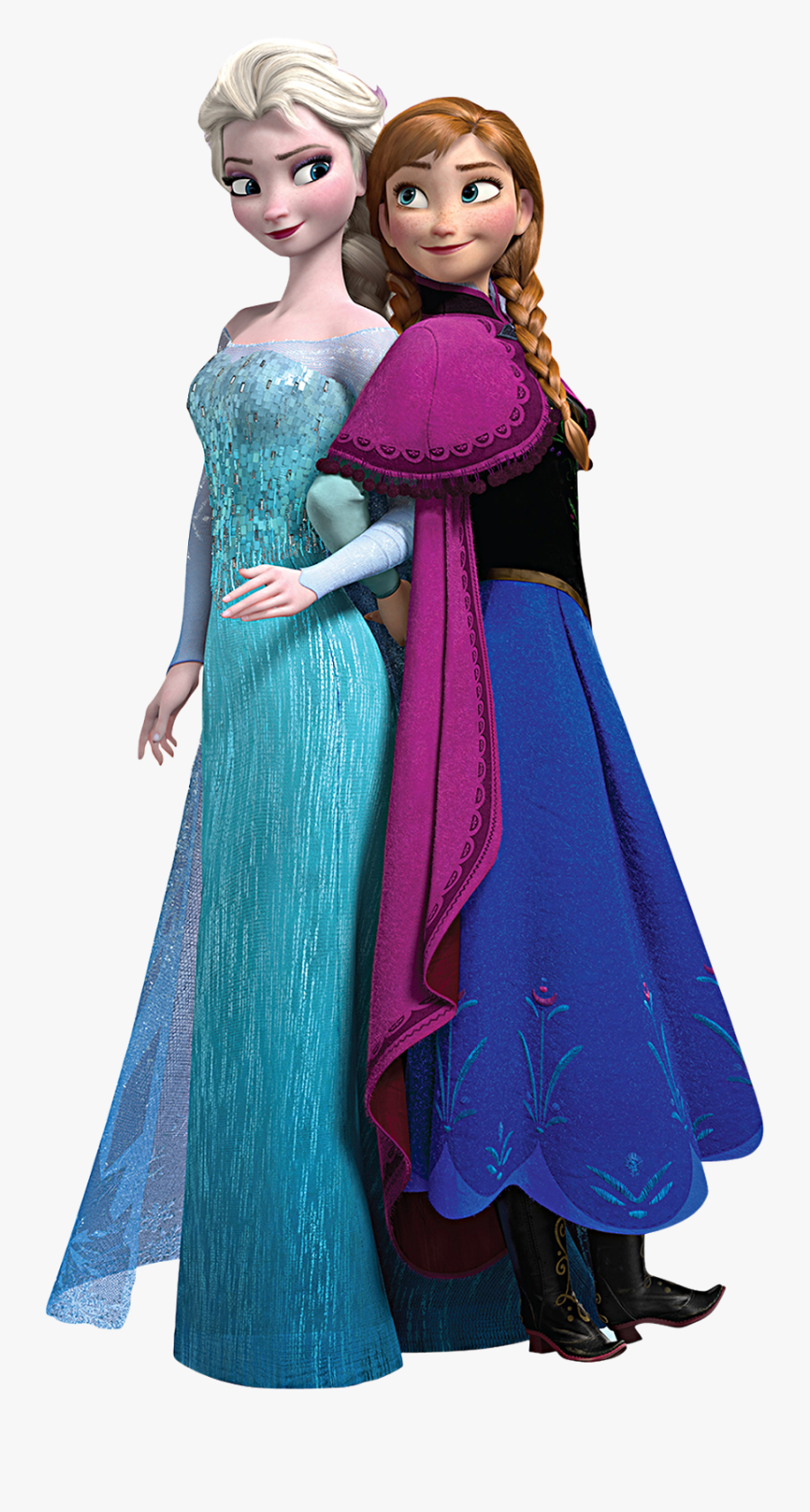 Elsa & Anna Clipart, Transparent Clipart