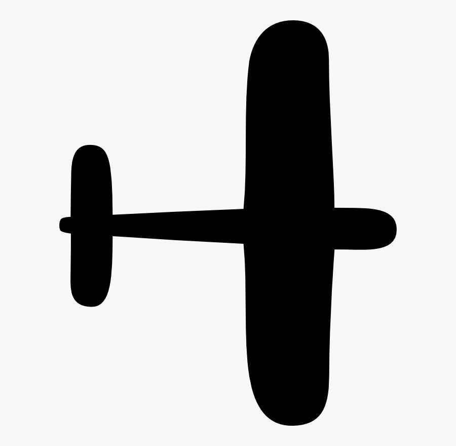 Clipart - Airplane - Simple Airplane Cut Out, Transparent Clipart