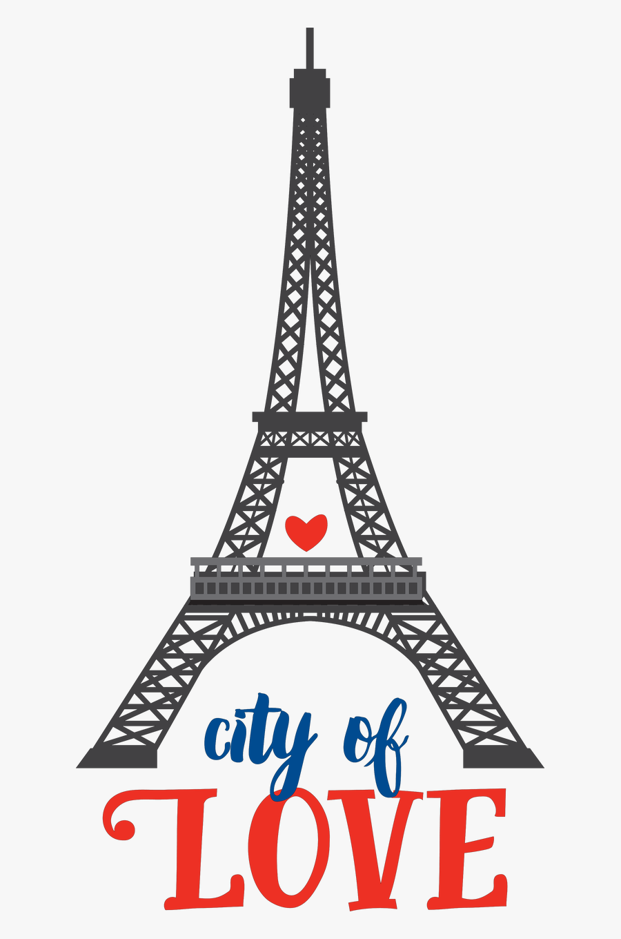 City Of Love Svg Cut File Eiffel Tower Flat Png Free Transparent Clipart Clipartkey