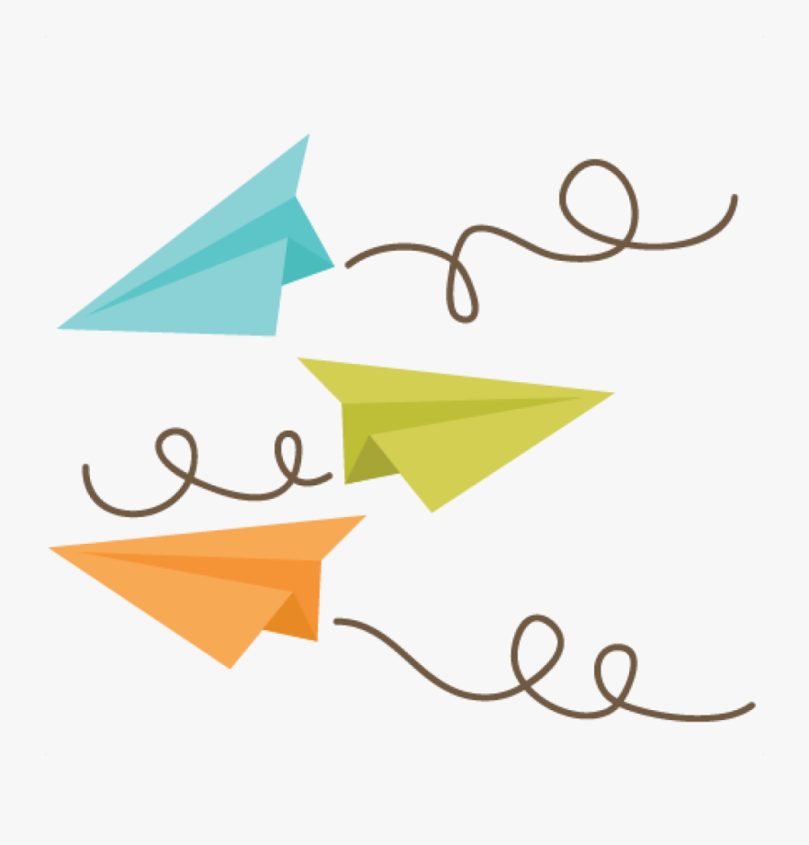 Paper Airplane Clipart Every Day Is Special May - Cartoon Paper Airplanes, Transparent Clipart