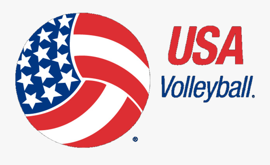 Usa Volleyball Logo, Transparent Clipart