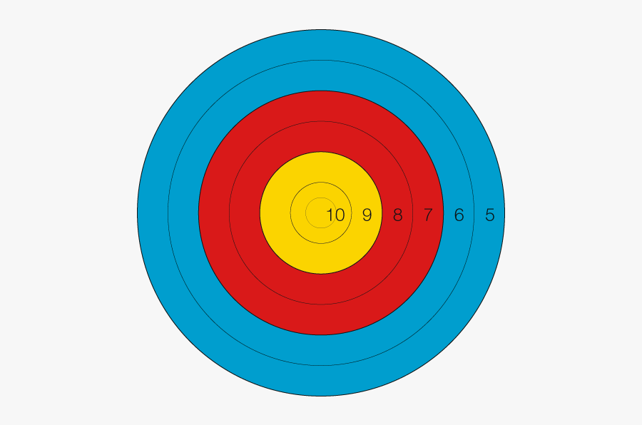 Shot Clipart Practice Target - Target Face Archery Png, Transparent Clipart