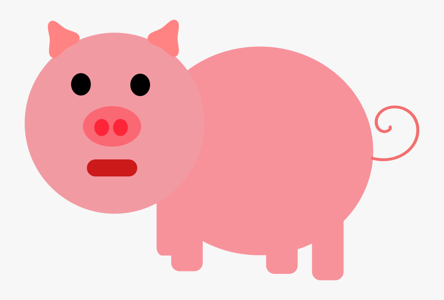 Pink Pig Clipart - Illustration Of A Pig, Transparent Clipart