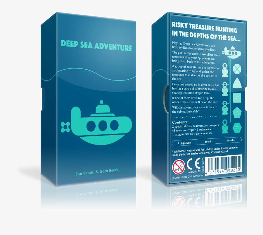 Deep Sea Adventure Figure - Deep Sea Adventures Board Game, Transparent Clipart