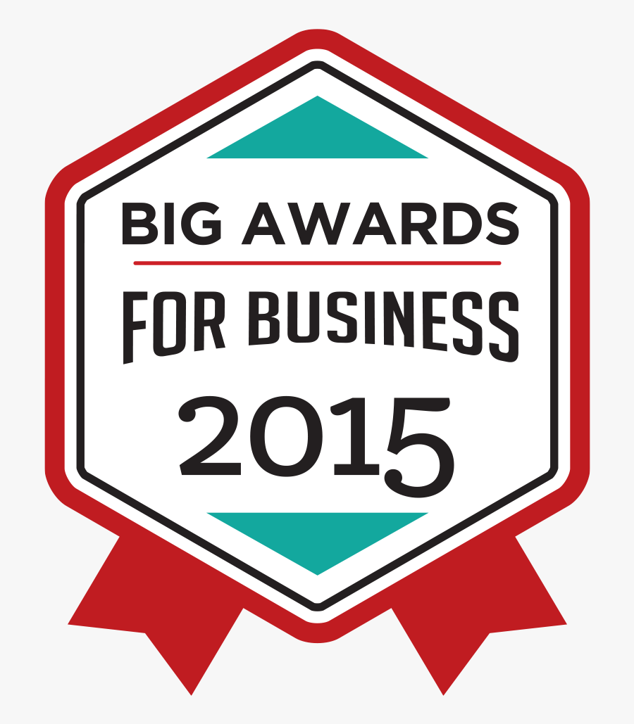 Big Award Forbusiness 2015 - Sign, Transparent Clipart