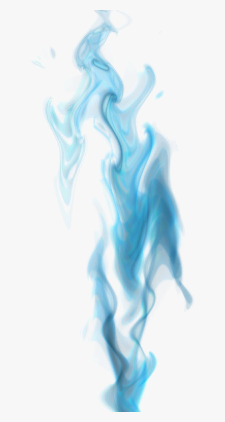 Smoke Fire Png Jpg Library Library - Transparent Blue Flames Png, Transparent Clipart
