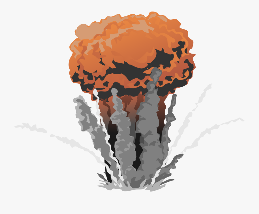 Fire Explosion With Smoke Png Image - Transparent Atomic Bomb Gif, Transparent Clipart