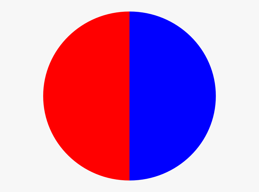 Red And Blue Circle, Transparent Clipart