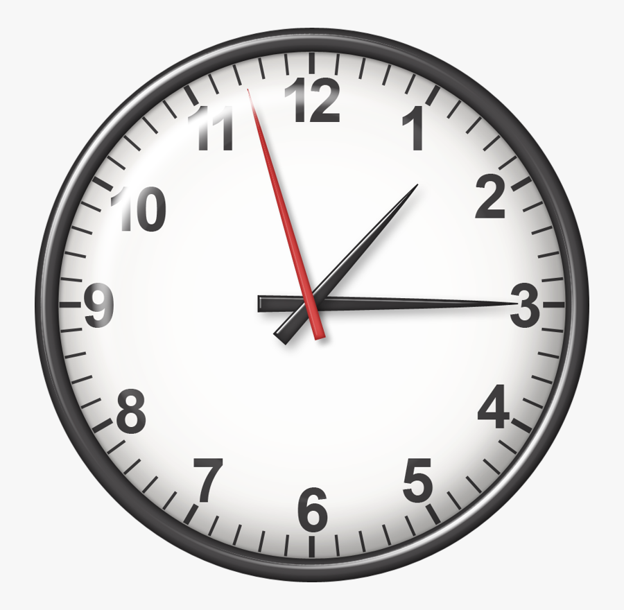 Clipart Clock School - Time 6 00 Pm, Transparent Clipart
