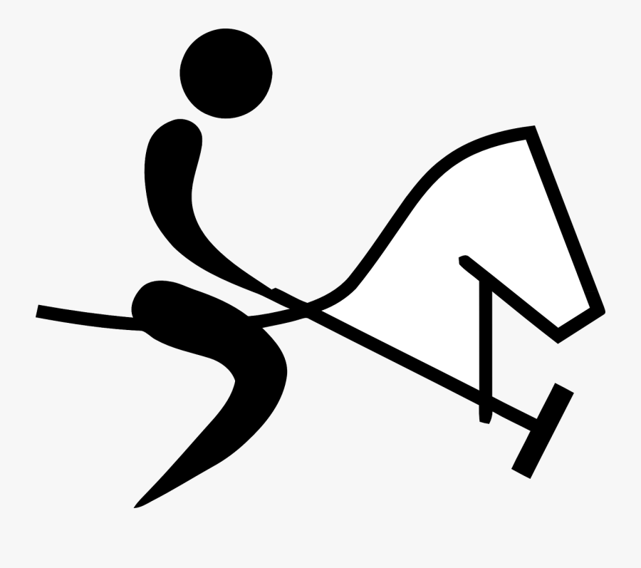 Polo Sports Pictogram Free Photo - Horse Riding Stick Figure, Transparent Clipart