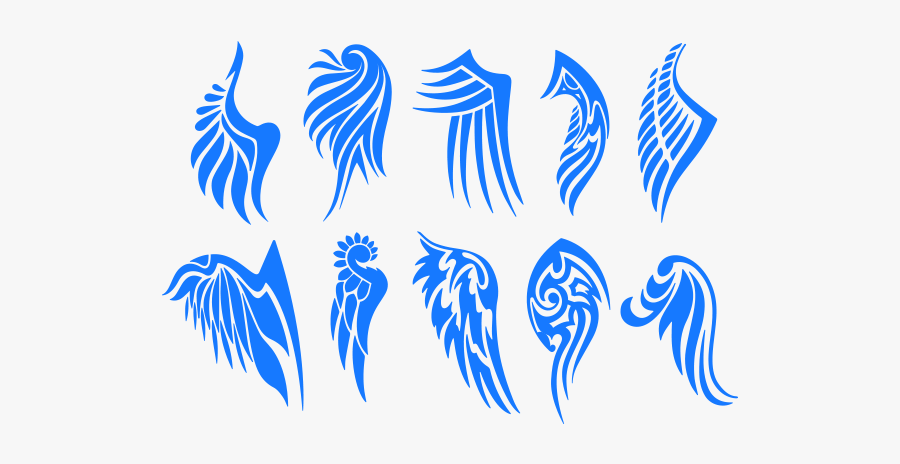 Tribal Wings Png - Tribal Tattoo Design Wings, Transparent Clipart