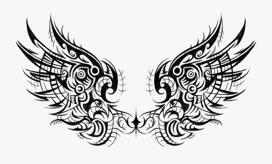 Colourful Black The Tribal Wings As Png"s From This - Tribal Wings Logo Png, Transparent Clipart