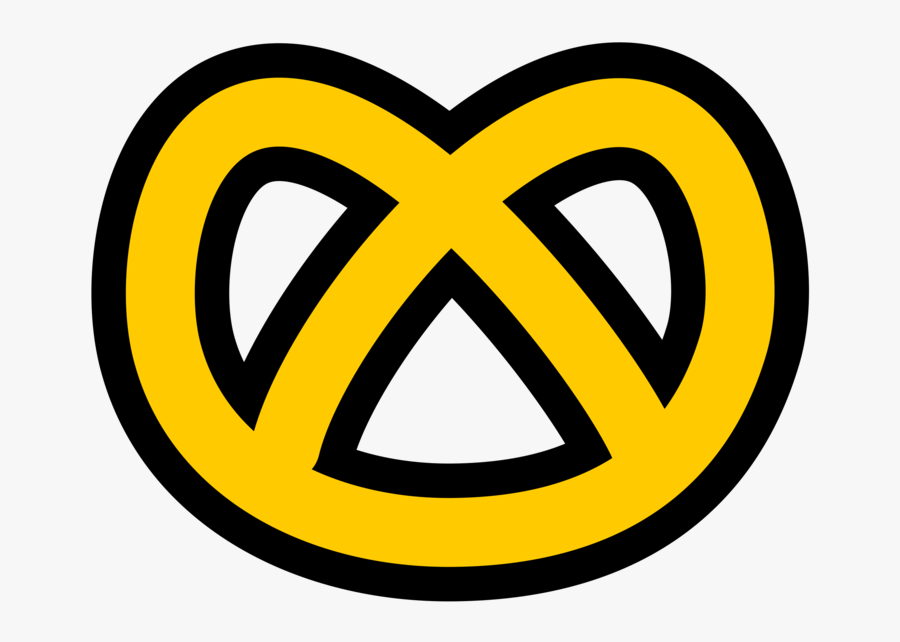 Area,symbol,yellow - Pretzel Clip Art, Transparent Clipart